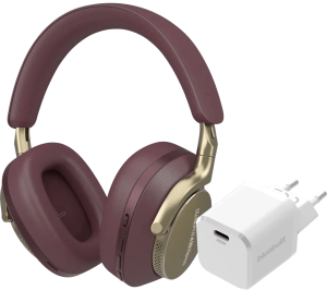Bowers & wilkins px8 rood + bluebuilt power delivery oplader met usb c poort 20w wit 2 955518