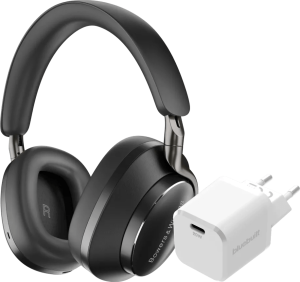 Bowers & wilkins px8 zwart + bluebuilt power delivery oplader met usb c poort 20w wit 2 955522