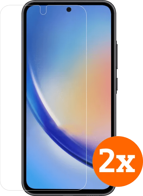 BlueBuilt Samsung Galaxy A55 Screenprotector Glas Duo Pack