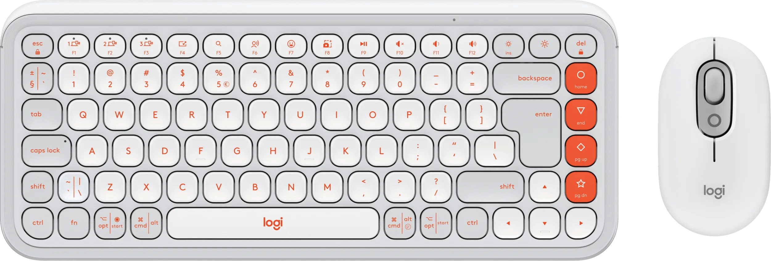 Logitech pop icon combo toetsenbord en muis set wit 1 Logitech pop icon combo toetsenbord en muis set wit