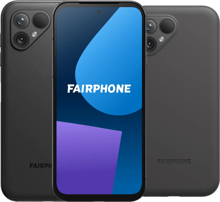 Fairphone 5 256gb zwart 5g + fairphone protective back cover zwart 1 Fairphone 5 256gb zwart 5g + fairphone protective back cover zwart