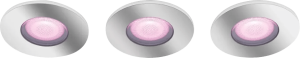 Philips hue xamento badkamer inbouwspot white and color - chroom - rond 3-pack 2 955883