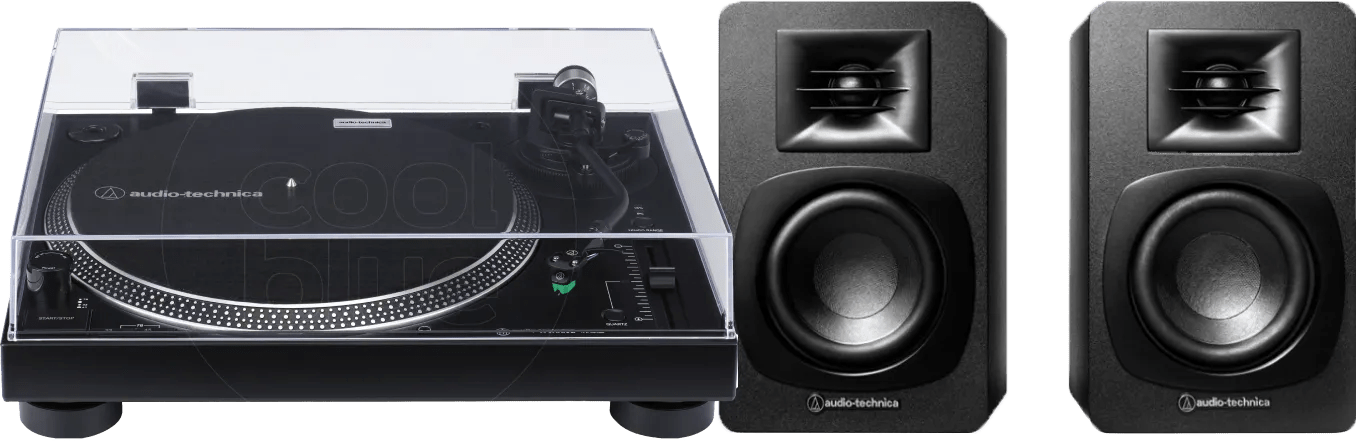 Audio technica at-lp120xusb + audio-technica ath-sp3x zwart 1 Audio technica at-lp120xusb + audio-technica ath-sp3x zwart
