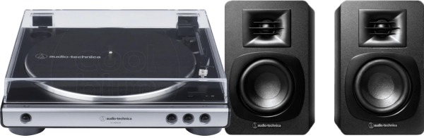 Audio Technica AT-LP60XUSBGM + Audio-Technica ATH-SP3X Zwart