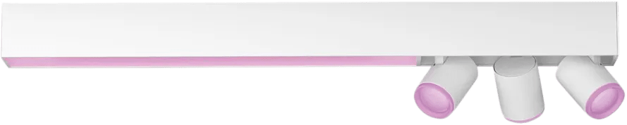 Philips hue centris opbouwspot white and color - wit - rechthoek - 3-spots 1 Philips hue centris opbouwspot white and color - wit - rechthoek - 3-spots