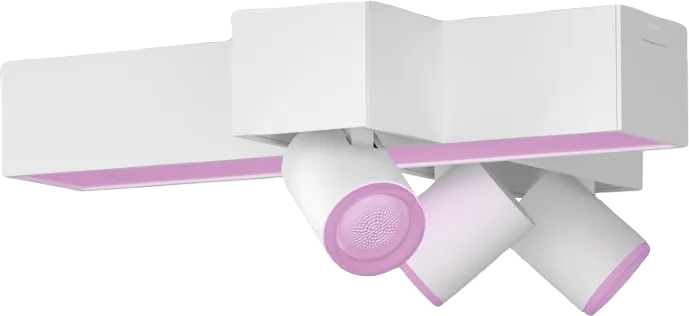 Philips hue centris opbouwspot white and color - wit - kruisvorm - 3-spots 1 Philips hue centris opbouwspot white and color - wit - kruisvorm - 3-spots