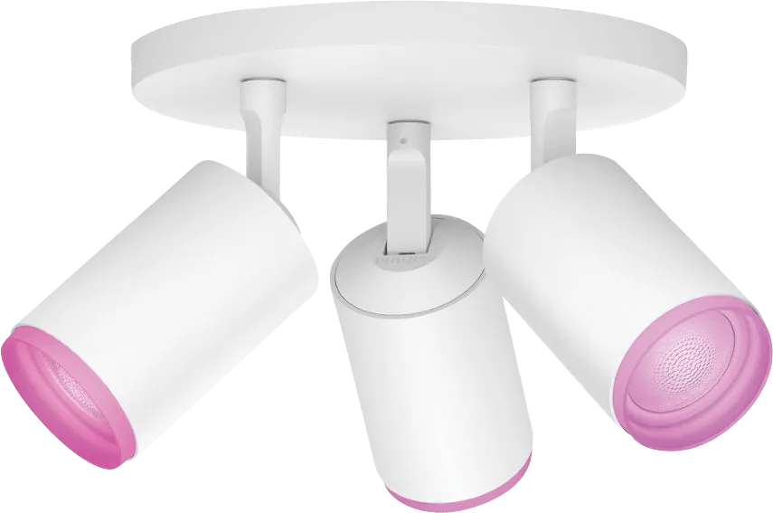 Philips hue fugato opbouwspot white and color - wit - 3-spots 1 Philips hue fugato opbouwspot white and color - wit - 3-spots