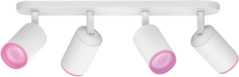 Philips hue fugato opbouwspot white and color - wit - 4-spots 1 Philips hue fugato opbouwspot white and color - wit - 4-spots