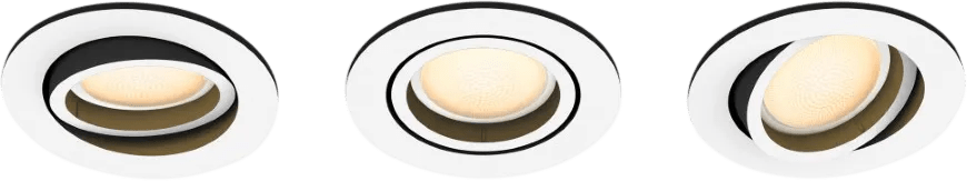 Philips hue milliskin inbouwspot white ambiance - rond - wit - 3-pack 1 Philips hue milliskin inbouwspot white ambiance - rond - wit - 3-pack