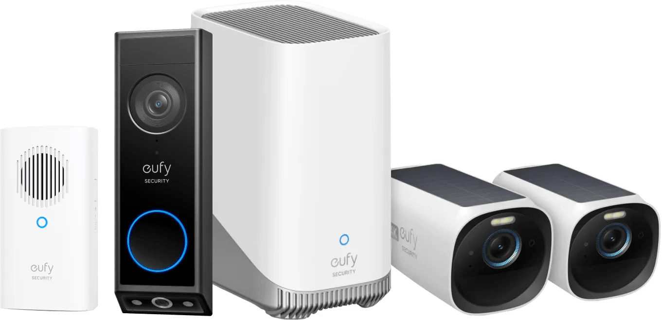 Eufycam 3 duo pack + video doorbell e340 + chime 1 Eufycam 3 duo pack + video doorbell e340 + chime
