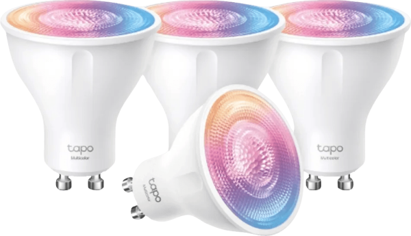 TP-Link Tapo L630 - Wit en Gekleurd Licht - GU10 - 4-pack