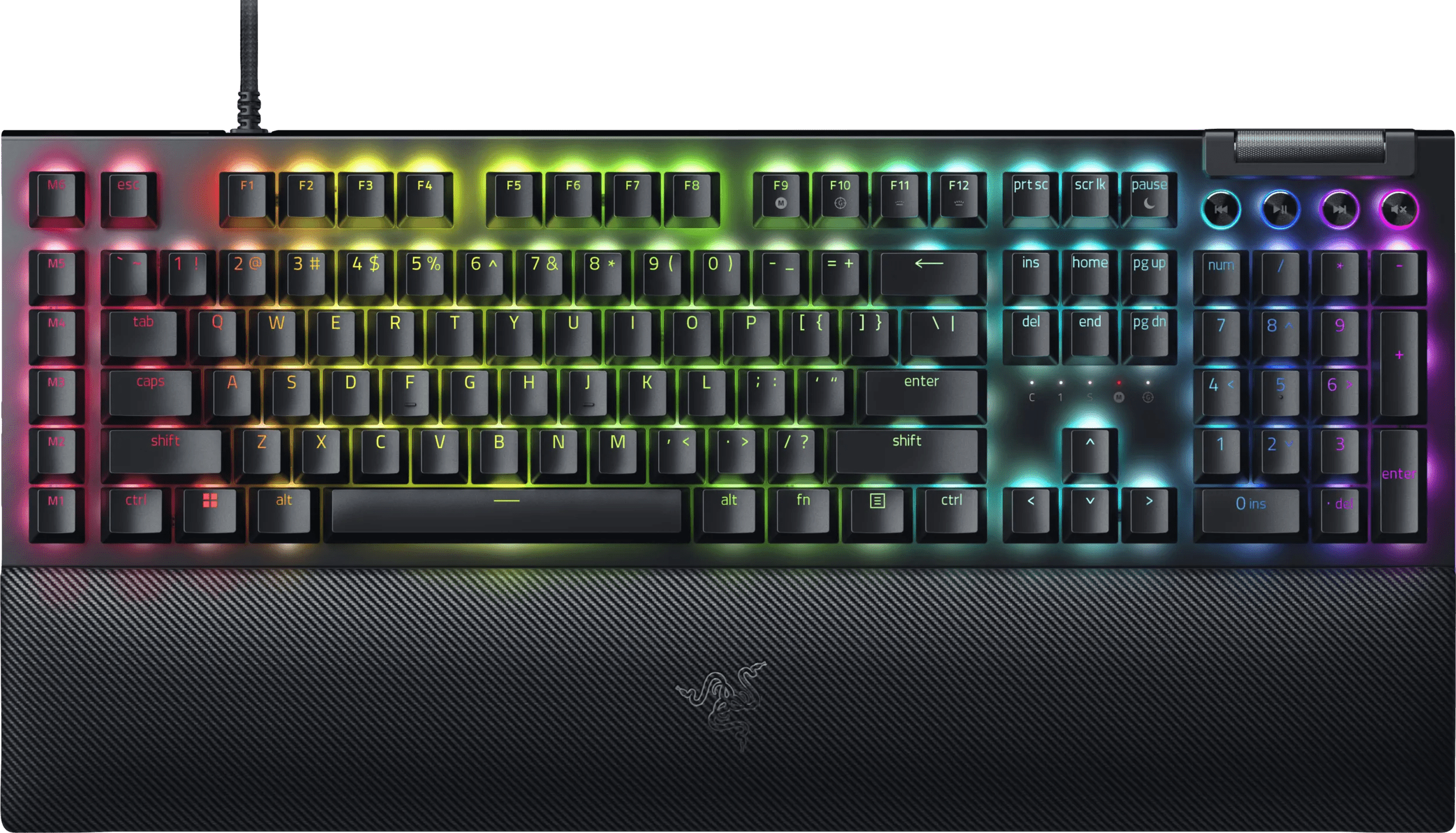 Razer blackwidow v4 mechanisch gaming toetsenbord yellow switch qwerty 1 Razer blackwidow v4 mechanisch gaming toetsenbord yellow switch qwerty