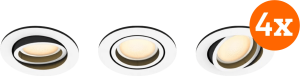 Philips hue milliskin inbouwspot white ambiance - rond - wit - 12-pack 2 956674