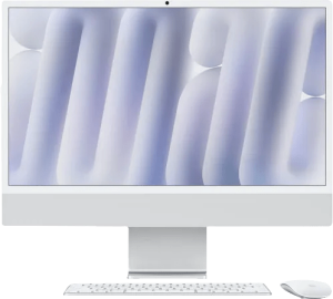 Apple imac 24 inch m4 (10 core cpu/10 core gpu) 16gb/256gb met nano display zilver qwerty 2 956846