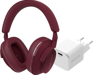 Bowers & wilkins px7 s2e rood + bluebuilt power delivery oplader met usb c poort 20w wit 2 957937