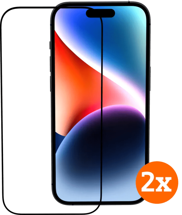 BlueBuilt Apple iPhone 15 Screenprotector Glas Duo Pack