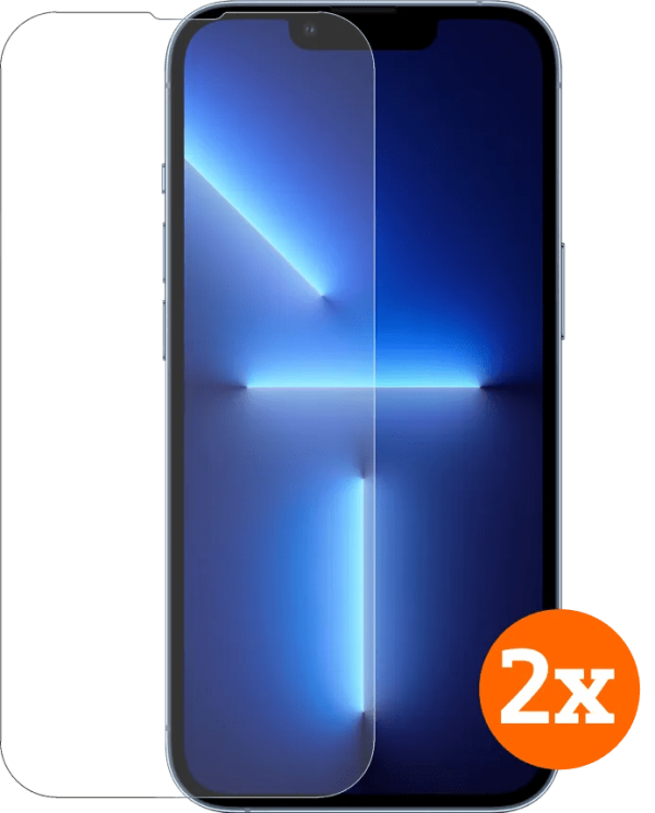 BlueBuilt Apple iPhone 14 / 13 / 13 Pro  Screenprotector Glas Duo Pack