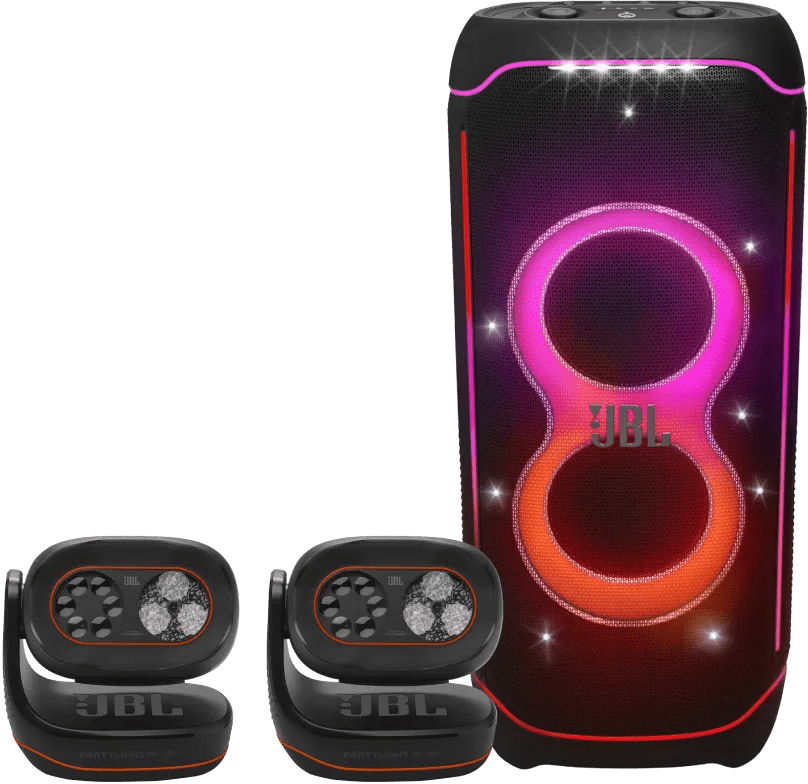 Jbl partybox ultimate + 2x jbl partylight beam 1 Jbl partybox ultimate + 2x jbl partylight beam