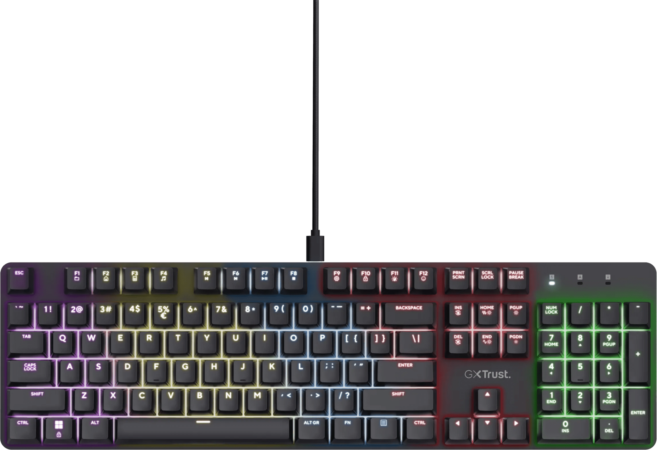 Trust gxt 871 zora mechanisch gaming toetsenbord qwerty 1 Trust gxt 871 zora mechanisch gaming toetsenbord qwerty