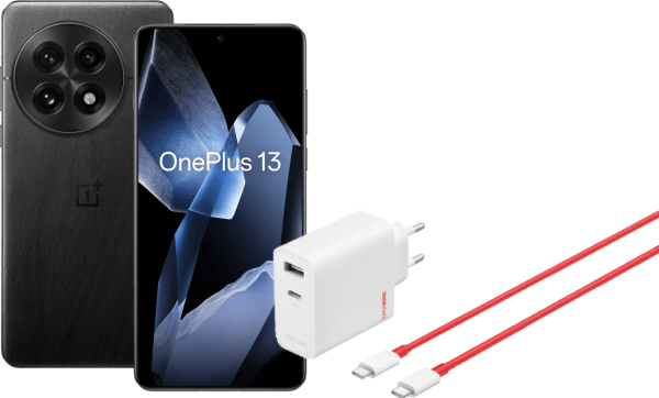 OnePlus 13 512GB Zwart 5G + OnePlus SuperVOOC Oplader 120W met 2 Poorten
