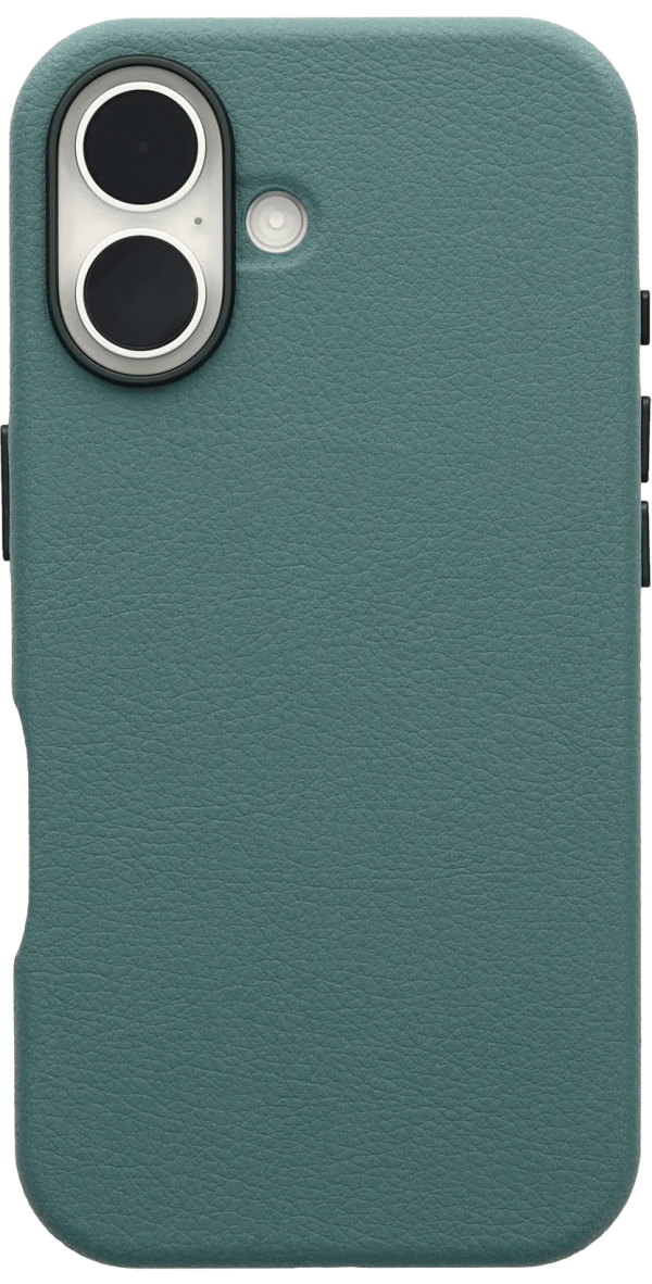 Otterbox Symmetry Apple iPhone 16 Back Cover met MagSafe Magneet Leer Groen