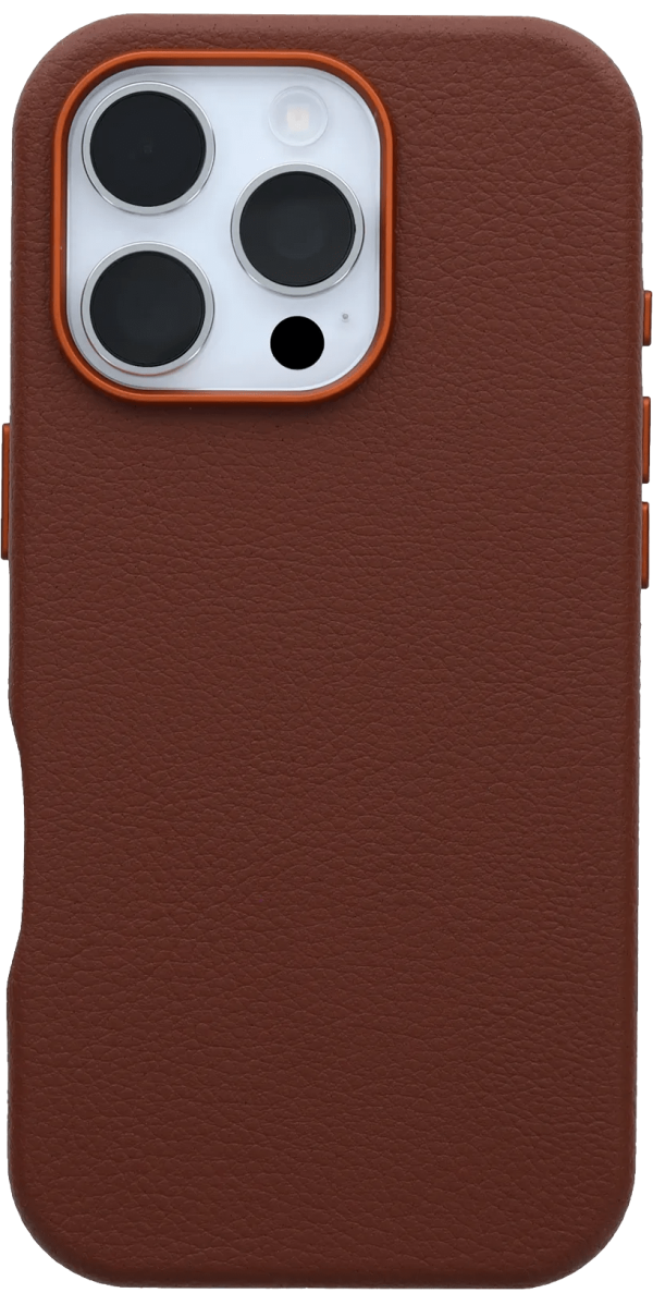 Otterbox Symmetry Apple iPhone 16 Pro Back Cover met MagSafe Magneet Leer Bruin