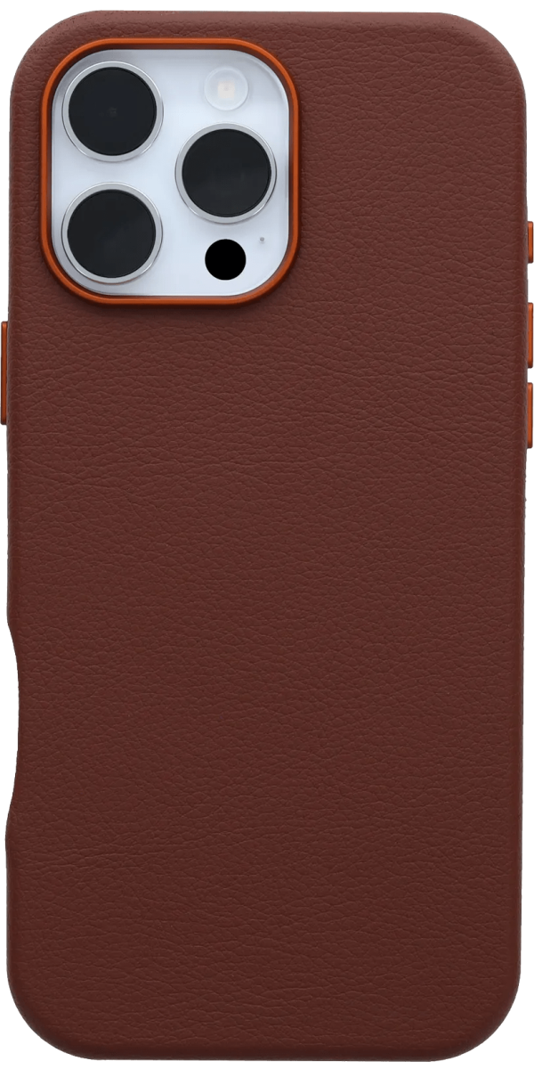 Otterbox Symmetry Apple iPhone 16 Pro Max Back Cover met MagSafe Magneet Leer Bruin