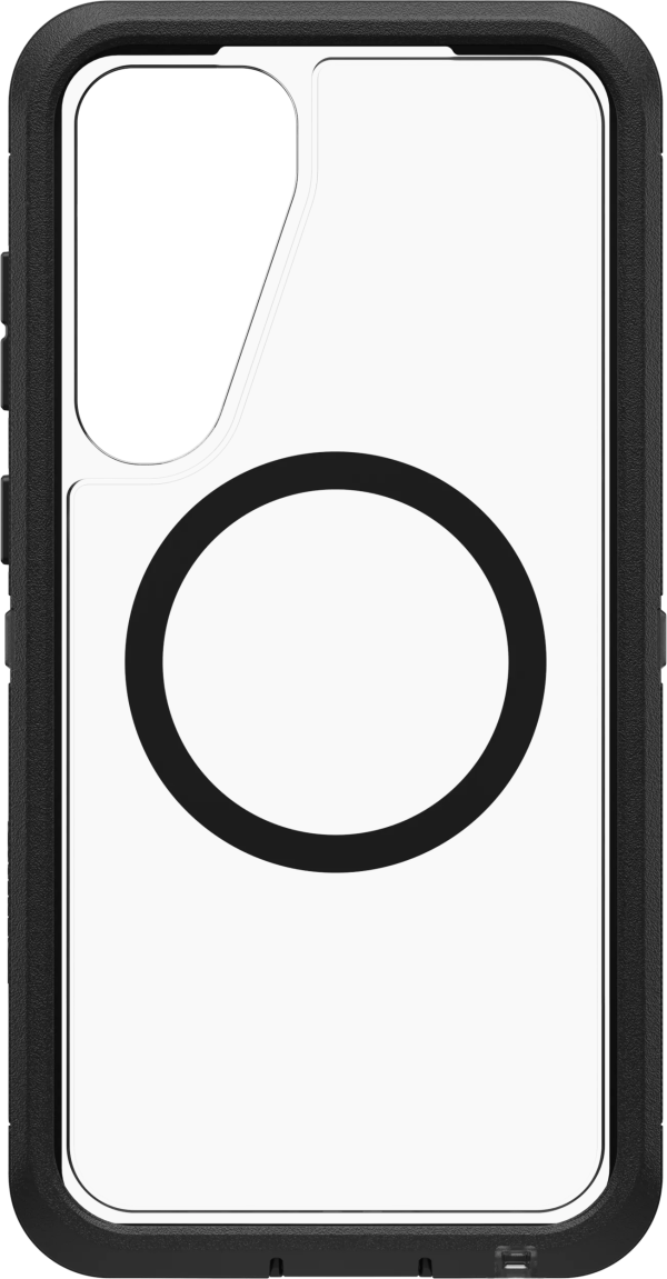 Otterbox Defender Samsung Galaxy S25 Plus Back Cover met Magneet Transparant Zwarte Rand