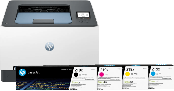 HP Color LaserJet 3202dw + 1 set extra XL toners