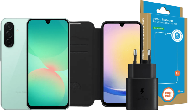 Samsung Galaxy A26 128GB Groen 5G + Compleet Accessoirepakket
