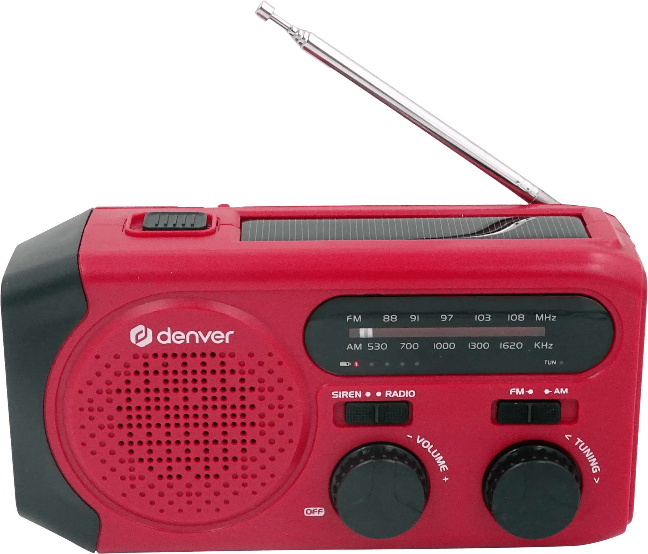 Denver scr-2010 noodradio rood 1 Denver scr-2010 noodradio rood