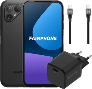 Fairphone 5 256gb zwart 5g + oplaadpakket 2 962111
