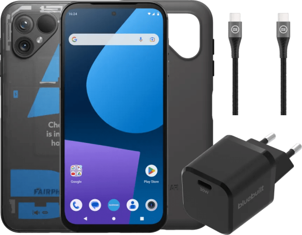 Fairphone 5 256GB Transparant 5G + Accessoirepakket