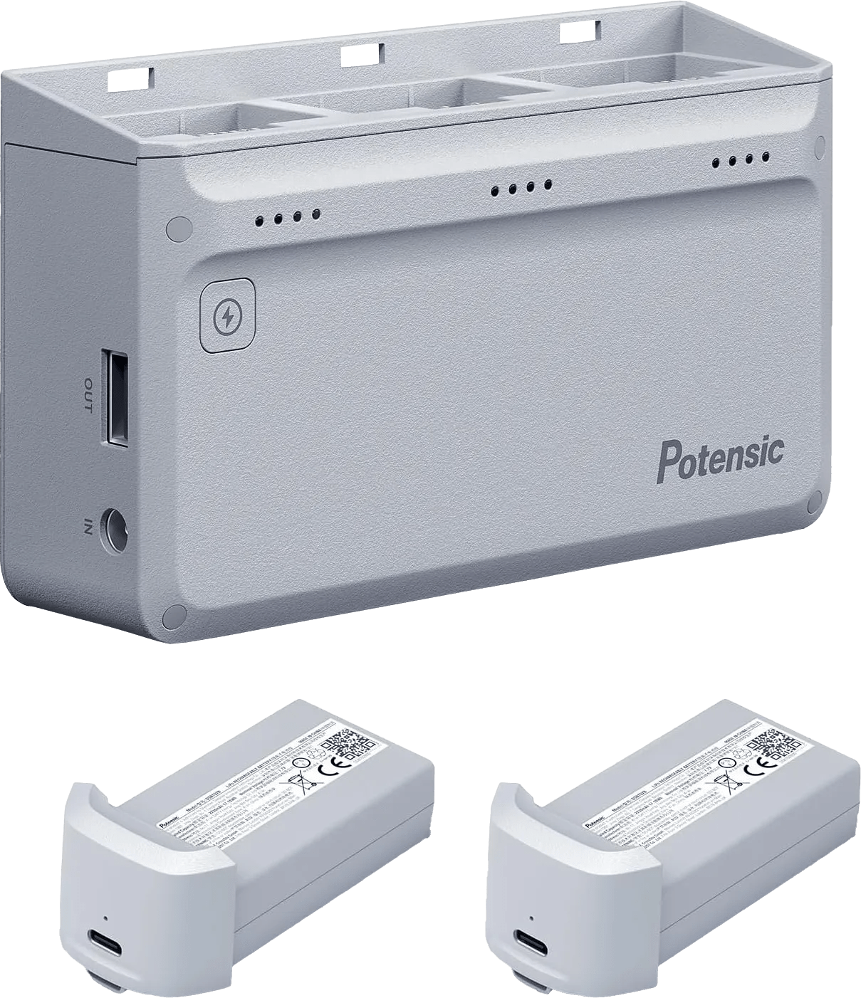 Potensic atom parallel charging hub + accu (2x) 1 Potensic atom parallel charging hub + accu (2x)