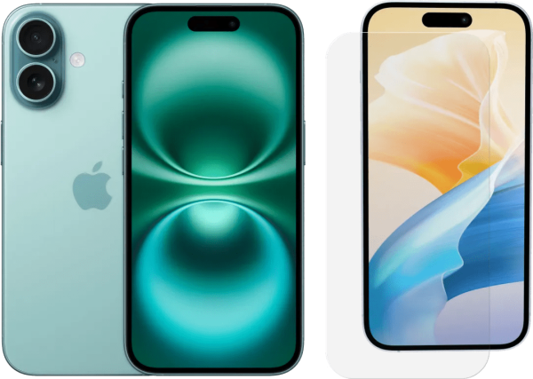 Apple iPhone 16 128GB Groen + BlueBuilt Screenprotector Glas