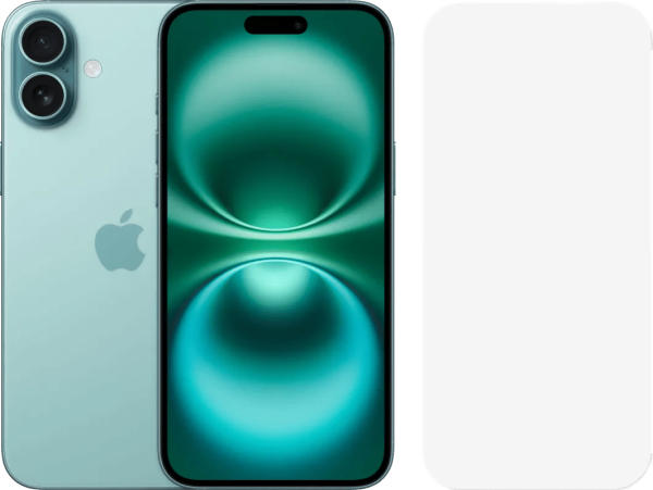 Apple iPhone 16 Plus 128GB Groen + BlueBuilt Screenprotector Glas