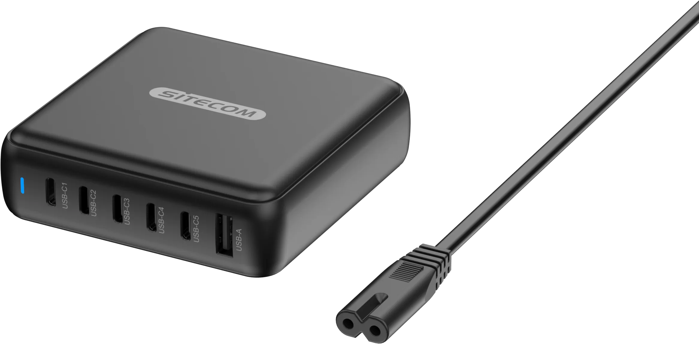 Sitecom 200w gan power delivery desktop oplader 1 Sitecom 200w gan power delivery desktop oplader