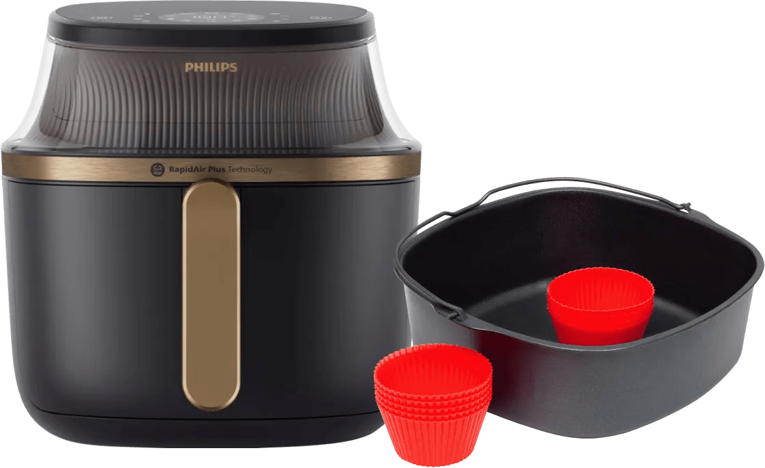 Philips airfryer xl 3000 serie na332/00 + bakmeesterset 1 Philips airfryer xl 3000 serie na332/00 + bakmeesterset