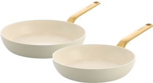 Greenpan evolution koekenpannenset 24 + 28 cm cream white 2 964223