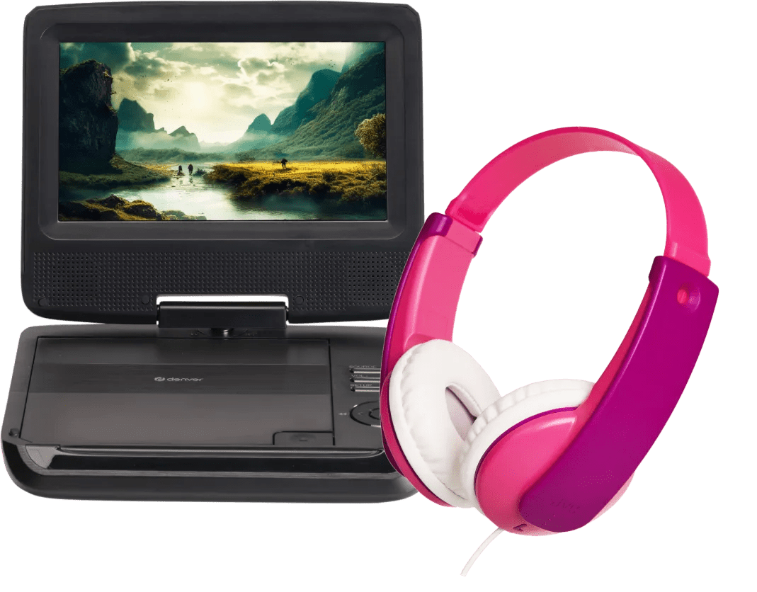 Denver mt 792 + jvc ha-kd7 roze 1 Denver mt 792 + jvc ha-kd7 roze