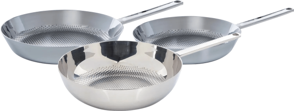 BK Conical Koekenpannenset 24 + 28 cm + Wokpan 30 cm