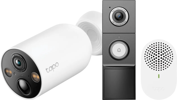 TP-Link Tapo C460 + D235 Smart Battery & Wired Doorbell
