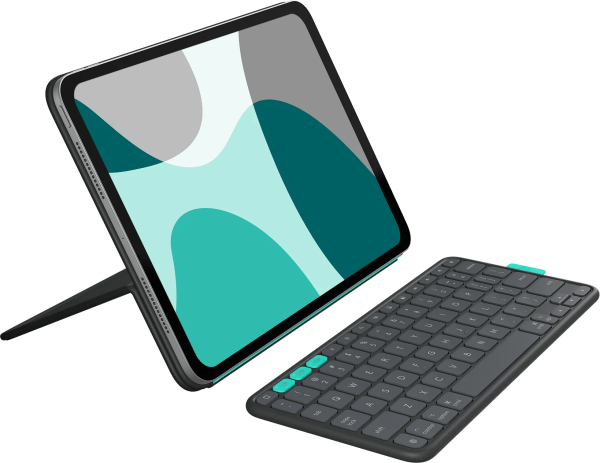 Logitech Flip Folio iPad Pro (2024) / iPad Air (2025) 11 inch Toetsenbord Hoes QWERTY