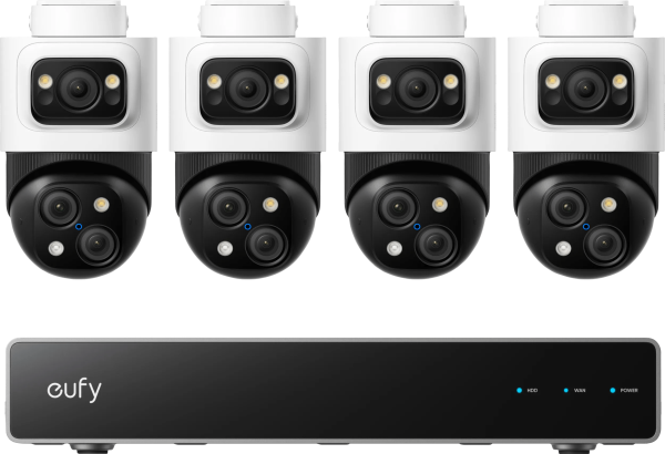 Eufy PoE Security System + NVR + S4 4-Pack