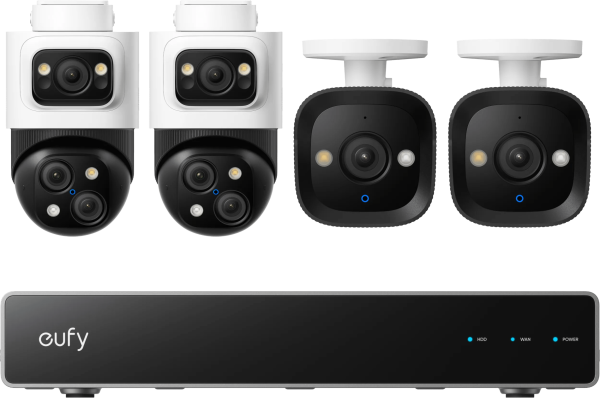 Eufy PoE Security System + NVR + S4 2-Pack + E40 2-Pack