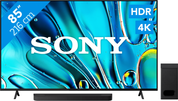 Sony Bravia 3 85" 4K Led (2025) + Sony Bravia Theatre Bar 6 Zwart