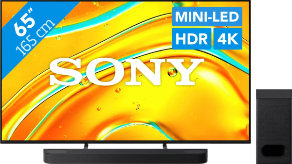 Sony Bravia 5 65" XR Mini-led (2025) + Sony Bravia Theatre Bar 6 Zwart