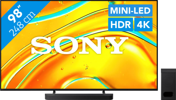 Sony Bravia 5 98" XR Mini-led (2025) + Sony Bravia Theatre Bar 6 Zwart
