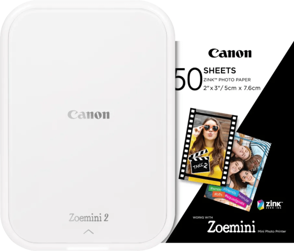Canon Zoemini 2 Wit + 50 vellen fotopapier