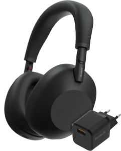 Sony wh-1000xm6 zwart + bluebuilt quick charge oplader 2 965939